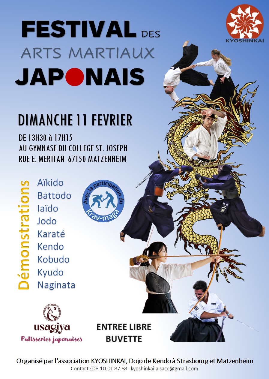 Affiche Festival des Arts martiaux japonais 2024